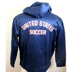 Men's U.S. Soccer Icon Sports Full zip Hoodie Jacket Striker Navy Blue NWT
